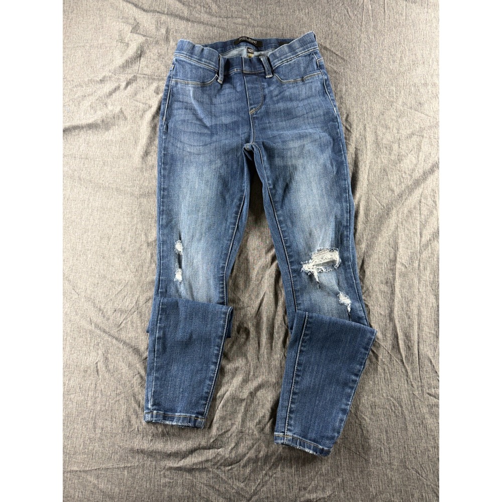 Judy Blue Jeans Womens 5/27 Skinny Fit Distressed Stretch Medium Wash Denim